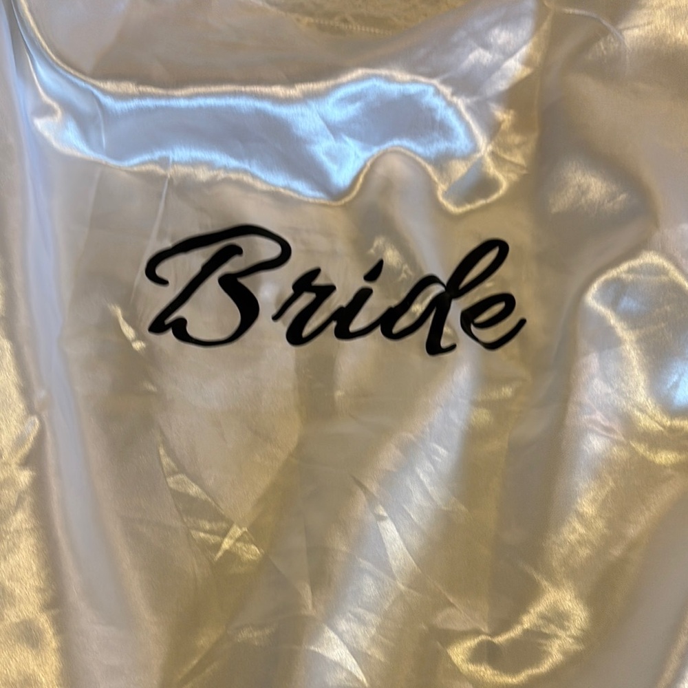 White Satin Bride Robe